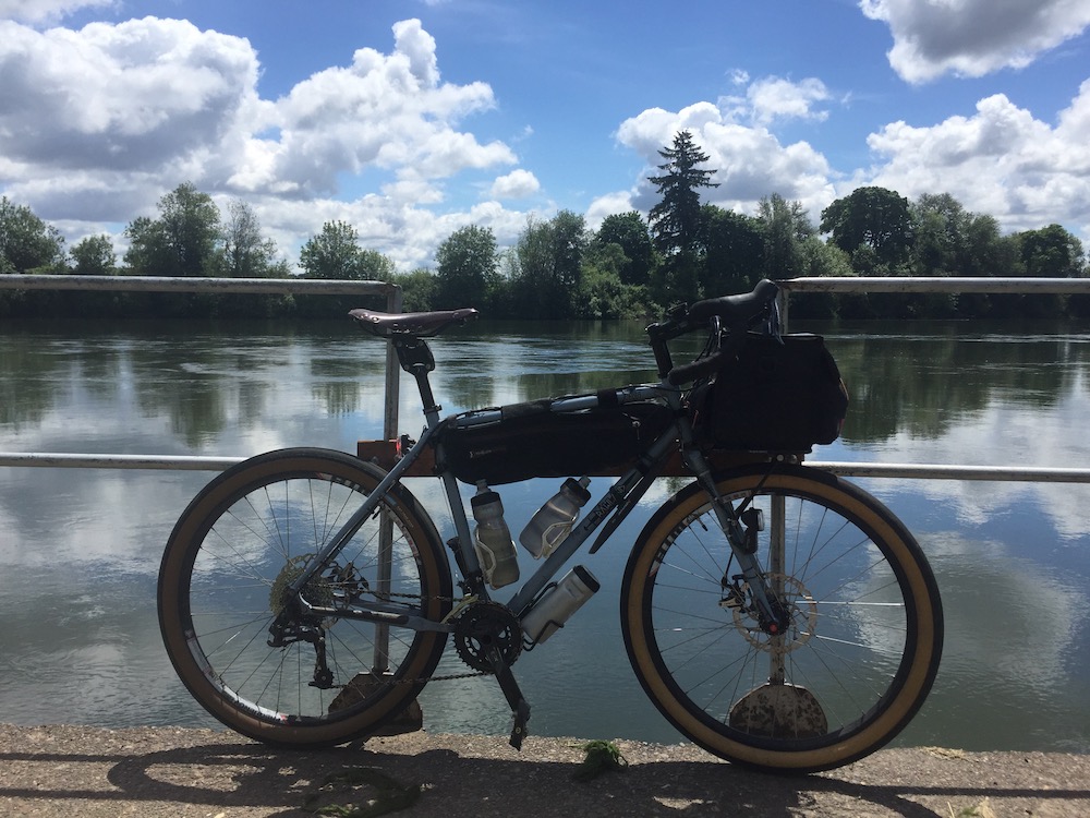 Bike and river