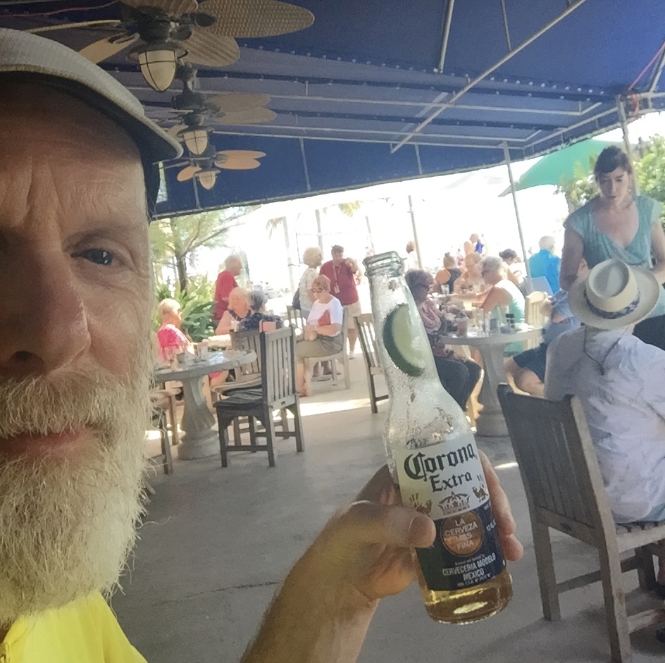 Having a beer in Key West