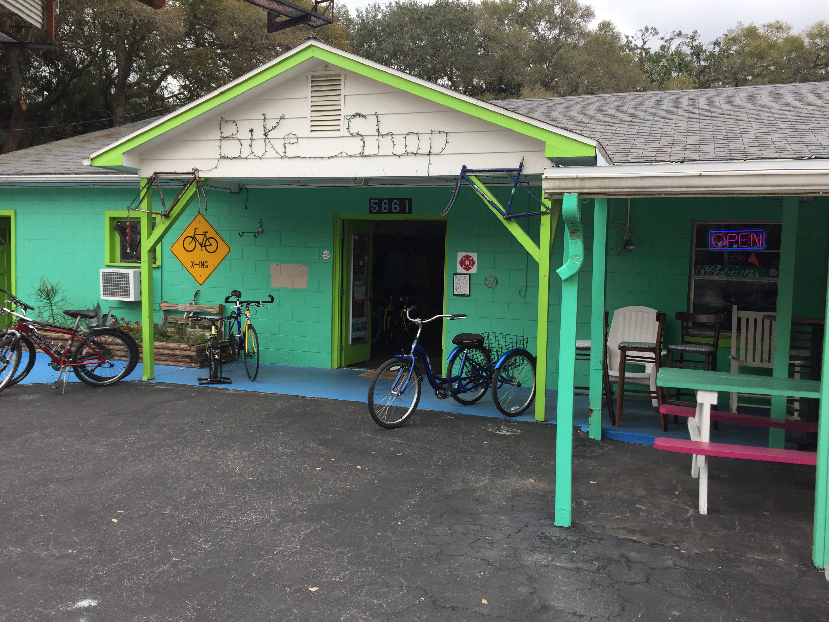 Nice bike shop along the path