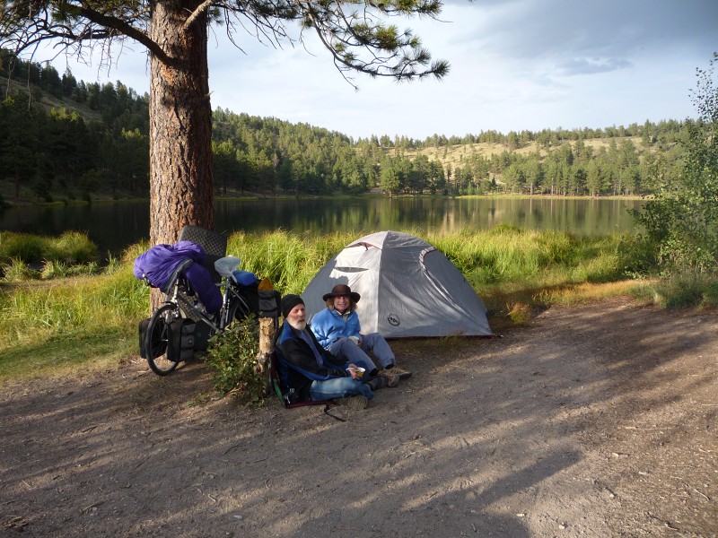 Camping by the lake