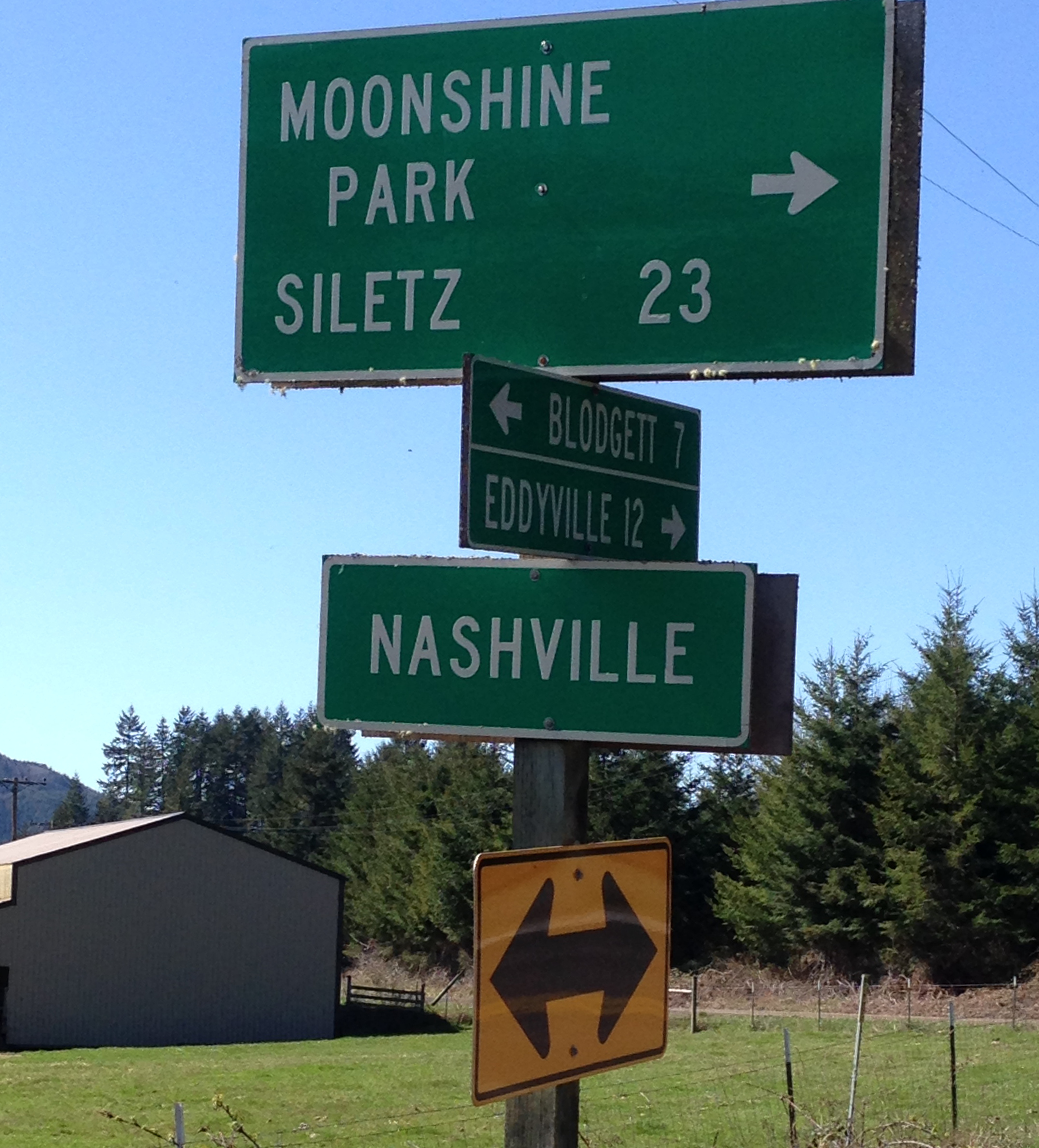 Road sign in Nashville