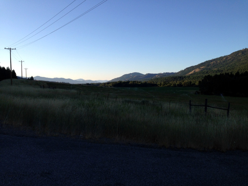  The Methow Valley in the early morning light. I got an early start as I was heading into the hot and dry Okanogan valley.