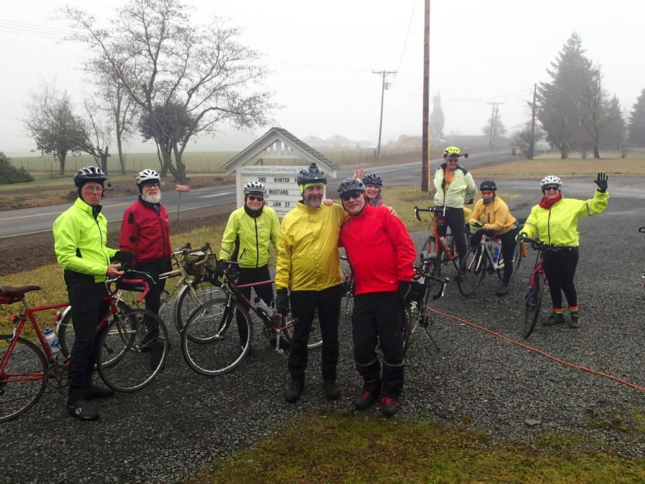 Tenners on a foggy ride